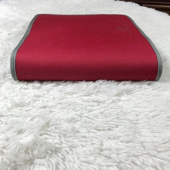 Wolfgang Puck Sturdy Canvas Red Gray Zip Around Chef Carry Case - Picture 11 of 12